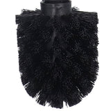 Toilet Brush with Holder Stainless Steel Long Handle Toilet Bowl Brush Soft Toilet Brush Toilet Cleaning Brush SetBlack - Extra Image
