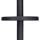 Toilet Brush with Holder Stainless Steel Long Handle Toilet Bowl Brush Soft Toilet Brush Toilet Cleaning Brush SetBlack
