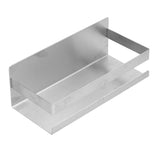 Stainless Steel Shower Rack Waterproof Anti Rust No Drilling Wall Mounted Shower Shelf with Brushed Finish - Side View