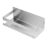 Stainless Steel Shower Rack Waterproof Anti Rust No Drilling Wall Mounted Shower Shelf with Brushed Finish - Top-Down View