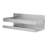 Stainless Steel Shower Rack Waterproof Anti Rust No Drilling Wall Mounted Shower Shelf with Brushed Finish