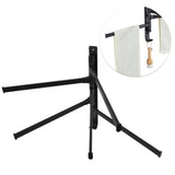 Towel Rack Aluminum Alloy Towel Shelf with 5 Bars Rotatable and Durable for Bathroom and Kitchen Black
