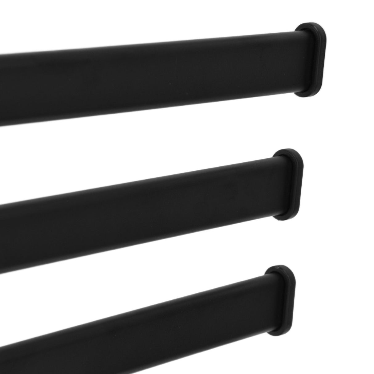 Towel Rack Aluminum Alloy Towel Shelf with 5 Bars Rotatable and Durable for Bathroom and Kitchen Black