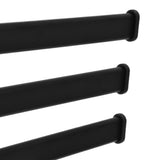 Towel Rack Aluminum Alloy Towel Shelf with 5 Bars Rotatable and Durable for Bathroom and Kitchen Black - Extra Image
