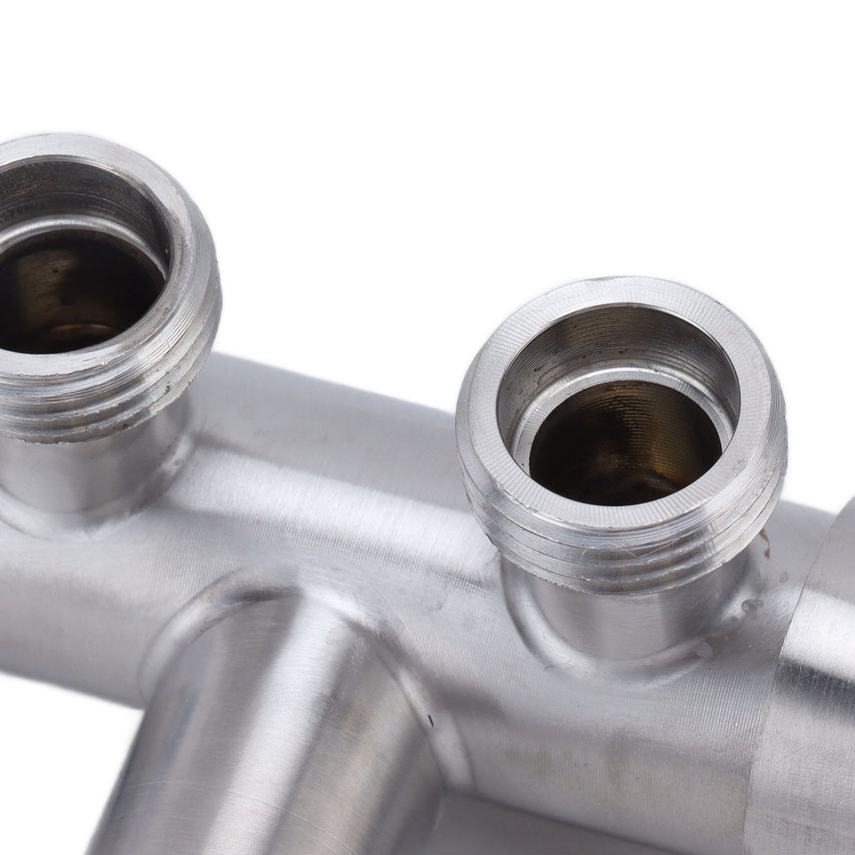 G1/2 Stainless Steel 1 Inlet 2 Outlet Angle Valve Double Handle Double Control Cold Water Tap