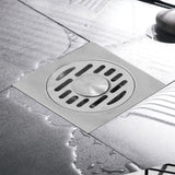 Stainless Steel Floor Drain Self Sealing Washing Machine Floor Strainer for Kitchen BathroomHigh Gloss Dual Use - Extra Image