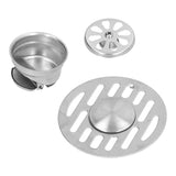 Stainless Steel Floor Drain Self Sealing Washing Machine Floor Strainer for Kitchen BathroomHigh Gloss Dual Use