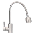 Stainless Steel Universal Water Faucet Bathroom Basin Sink Hot and Cold Water Tap with 2 Gear for Home Kitchen - Top-Down View