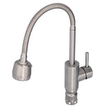 Stainless Steel Universal Water Faucet Bathroom Basin Sink Hot and Cold Water Tap with 2 Gear for Home Kitchen - Close-Up Angle