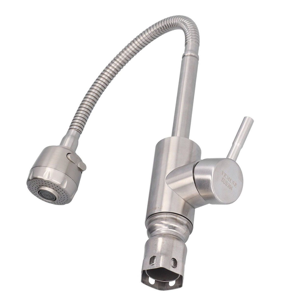 Stainless Steel Universal Water Faucet Bathroom Basin Sink Hot and Cold Water Tap with 2 Gear for Home Kitchen