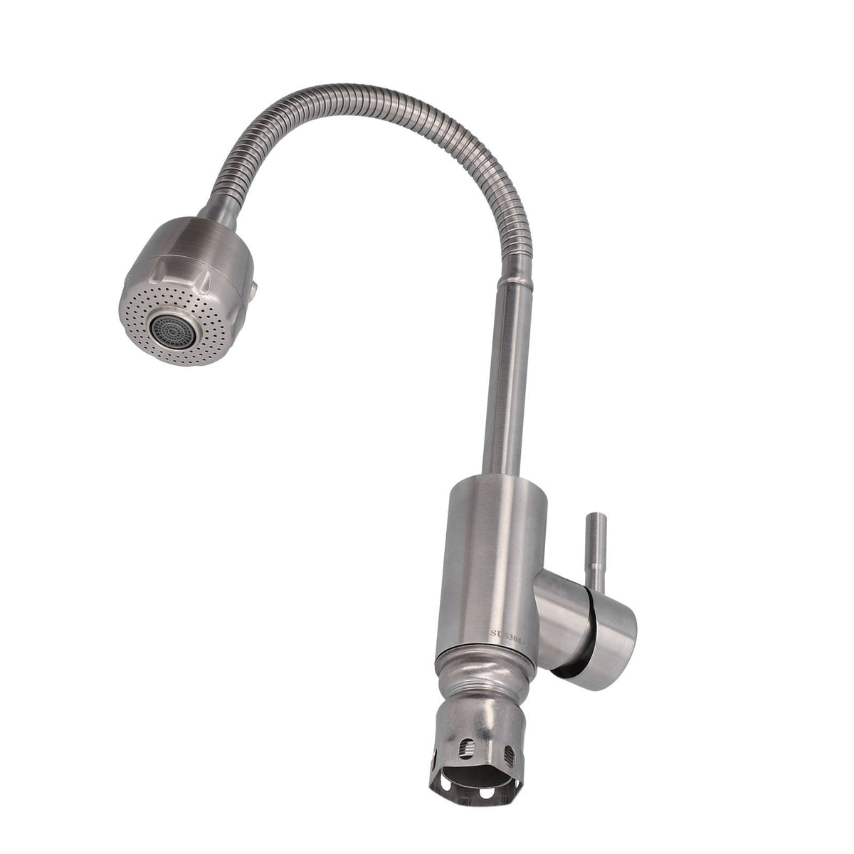 Stainless Steel Universal Water Faucet Bathroom Basin Sink Hot and Cold Water Tap with 2 Gear for Home Kitchen