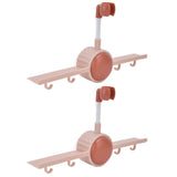 2Pcs Shower Head Holder Angle Adjustable Waterproof Moistureproof Shower Rack Hanging - Front View