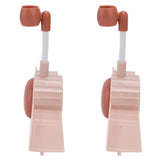 2Pcs Shower Head Holder Angle Adjustable Waterproof Moistureproof Shower Rack Hanging - Top-Down View