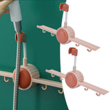 2Pcs Shower Head Holder Angle Adjustable Waterproof Moistureproof Shower Rack Hanging - Extra Image