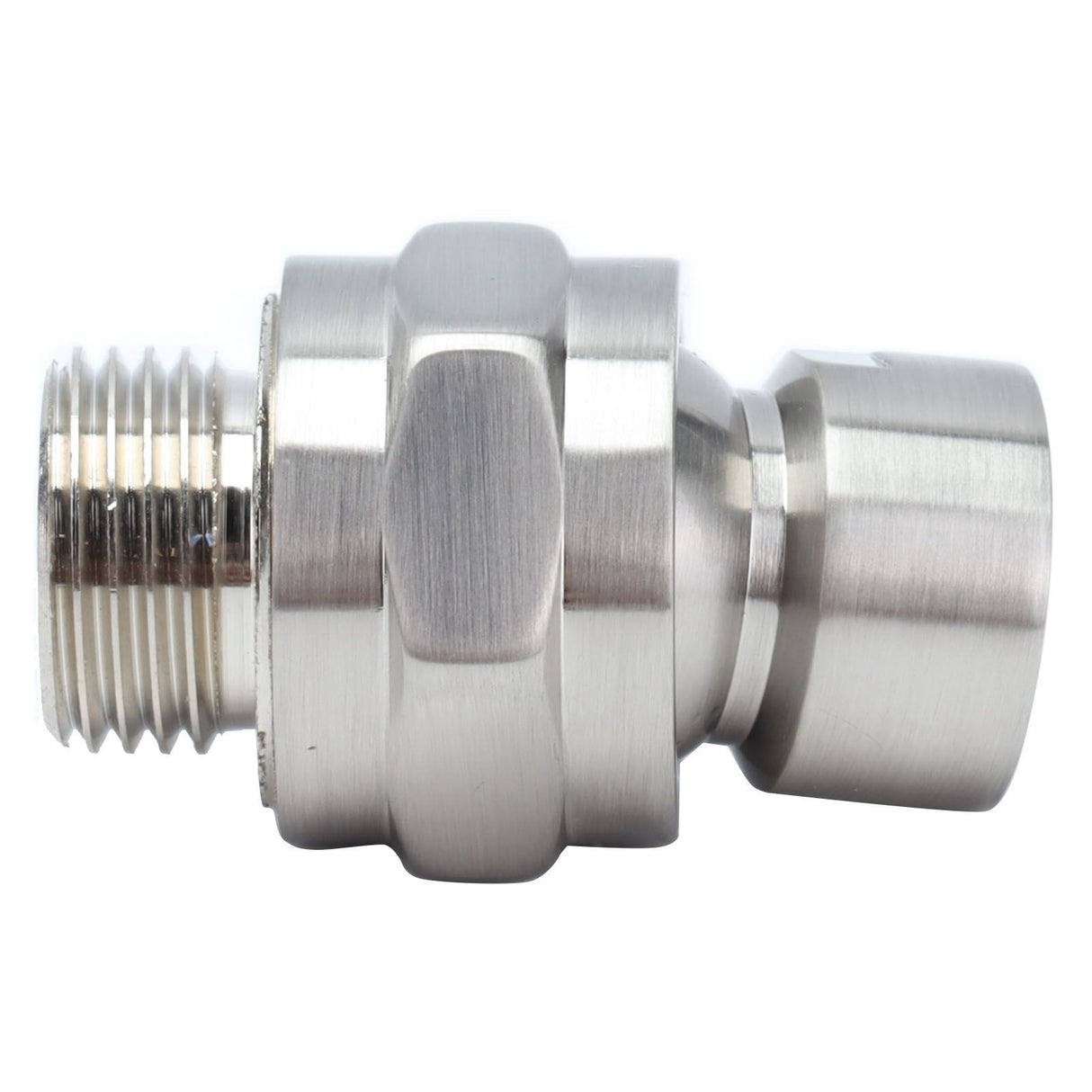 G1/2 Shower Head Adapter Copper Shower Diverter Valve for Home Bathroom Top Spray Accessories Brushed
