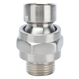G1/2 Shower Head Adapter Copper Shower Diverter Valve for Home Bathroom Top Spray Accessories Brushed - Low Angle