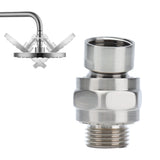 G1/2 Shower Head Adapter Copper Shower Diverter Valve for Home Bathroom Top Spray Accessories Brushed - Extra Image