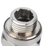 G1/2 Shower Head Adapter Copper Shower Diverter Valve for Home Bathroom Top Spray Accessories Brushed - Extra Image
