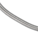 3Pcs/Set Stainless Steel Hand Shower Brushed Round Single Shower Head with Hose Fixed Holder