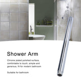 30cm/12in Shower Arm G1/2in Stainless Steel Shower Arm with Polished Chrome Finish Easy to Install and Clean for Bathroom and Toilet