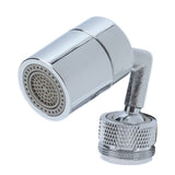 720° Rotatable Sink Faucet Aerator Sprayer Head with 2 Water Outlet Modes 4 Layers Net FilterM24 Male Thread - Front View