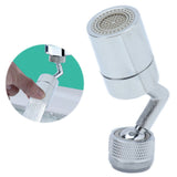 720° Rotatable Sink Faucet Aerator Sprayer Head with 2 Water Outlet Modes 4 Layers Net FilterM24 Male Thread - Extra Image