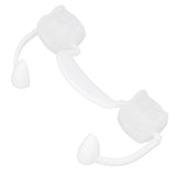 Vampire Fangs Retractable False Tooth with Tooth Repair Beads Halloween Costume Cosplay Party Props - 45-Degree Angle