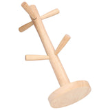 Mug Rack Wooden Thickened Durable Anti Rust Multifunctional Coffee Mug Holder for Home Office Hotel