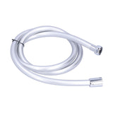 PVC Shower Hose 1.5m Shower Head Hose Water Heater Hose Smooth Explosion Proof Silver for Bathroom