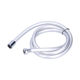 PVC Shower Hose 1.5m Shower Head Hose Water Heater Hose Smooth Explosion Proof Silver for Bathroom - Low Angle