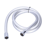 PVC Shower Hose 1.5m Shower Head Hose Water Heater Hose Smooth Explosion Proof Silver for Bathroom - Extra Image