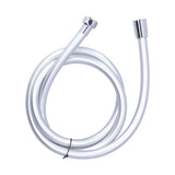 PVC Shower Hose 1.5m Shower Head Hose Water Heater Hose Smooth Explosion Proof Silver for Bathroom - Extra Image