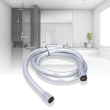 PVC Shower Hose 1.5m Shower Head Hose Water Heater Hose Smooth Explosion Proof Silver for Bathroom
