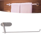 Plastic Wrap Rack Stainless Steel Wall Mounted Paper Towel Rack Paper Roll Holder for Kitchen Bathroom - Extra Image