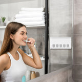 Wall Mounted Toothbrush Holder Detachable Toothbrush Organizer for Bathroom Home Hotel - Extra Image