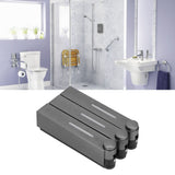 Wall Mounted Soap Dispenser 3 Chamber Manual Shower Gel Shampoo Hand Soap Container for Home Hotel Black