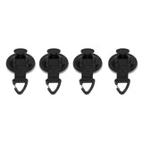 4Pcs Heavy Duty Suction Cup Anchor Tie Down Portable Strong Suction Cup Hook for Camping Travel OutdoorTriangular Buckle - Front View