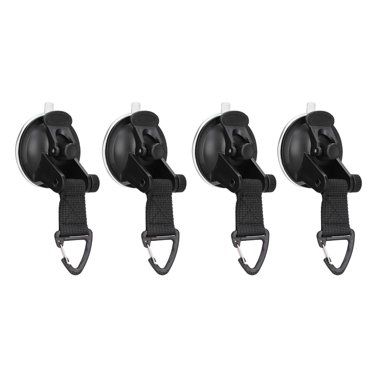 4Pcs Heavy Duty Suction Cup Anchor Tie Down Portable Strong Suction Cup Hook for Camping Travel OutdoorTriangular Buckle