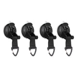 4Pcs Heavy Duty Suction Cup Anchor Tie Down Portable Strong Suction Cup Hook for Camping Travel OutdoorTriangular Buckle - 45-Degree Angle