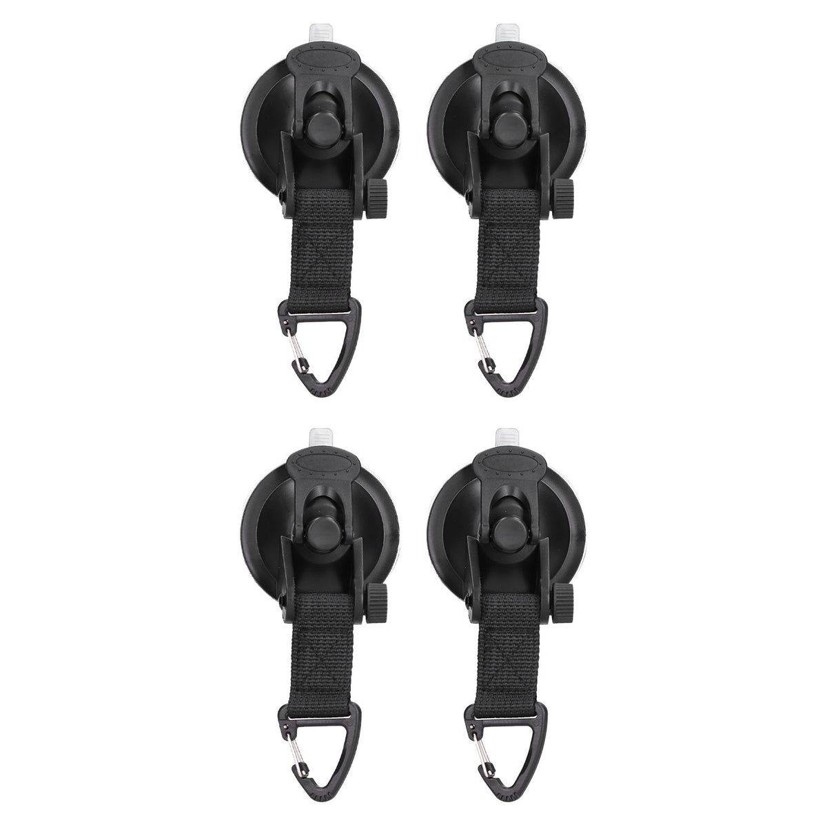 4Pcs Heavy Duty Suction Cup Anchor Tie Down Portable Strong Suction Cup Hook for Camping Travel OutdoorTriangular Buckle