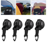 4Pcs Heavy Duty Suction Cup Anchor Tie Down Portable Strong Suction Cup Hook for Camping Travel OutdoorTriangular Buckle