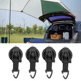 4Pcs Heavy Duty Suction Cup Anchor Tie Down Portable Strong Suction Cup Hook for Camping Travel OutdoorTriangular Buckle