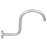 Shower Arm S Shape Gooseneck Stainless Steel Shower Head Extension Arm Bathroom NPT Shower Head Arm for Home233 Brushed