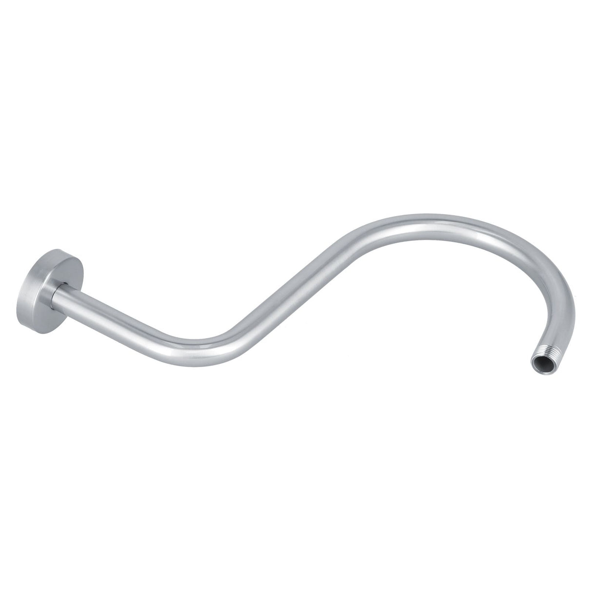 Shower Arm S Shape Gooseneck Stainless Steel Shower Head Extension Arm Bathroom NPT Shower Head Arm for Home233 Brushed