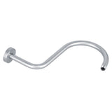 Shower Arm S Shape Gooseneck Stainless Steel Shower Head Extension Arm Bathroom NPT Shower Head Arm for Home233 Brushed
