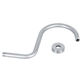 Shower Arm S Shape Gooseneck Stainless Steel Shower Head Extension Arm Bathroom NPT Shower Head Arm for Home233 Brushed