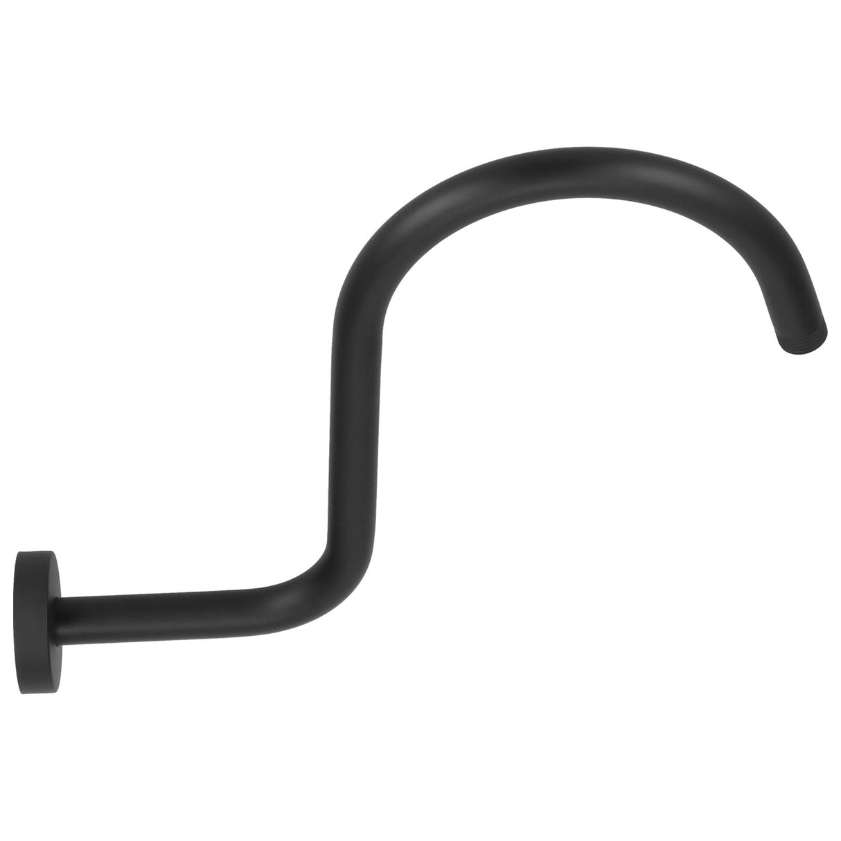 Shower Arm S Shape Gooseneck Stainless Steel Shower Head Extension Arm Bathroom NPT Shower Head Arm for Home233 Black