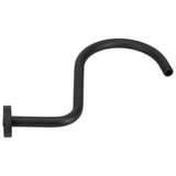 Shower Arm S Shape Gooseneck Stainless Steel Shower Head Extension Arm Bathroom NPT Shower Head Arm for Home233 Black