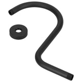 Shower Arm S Shape Gooseneck Stainless Steel Shower Head Extension Arm Bathroom NPT Shower Head Arm for Home233 Black