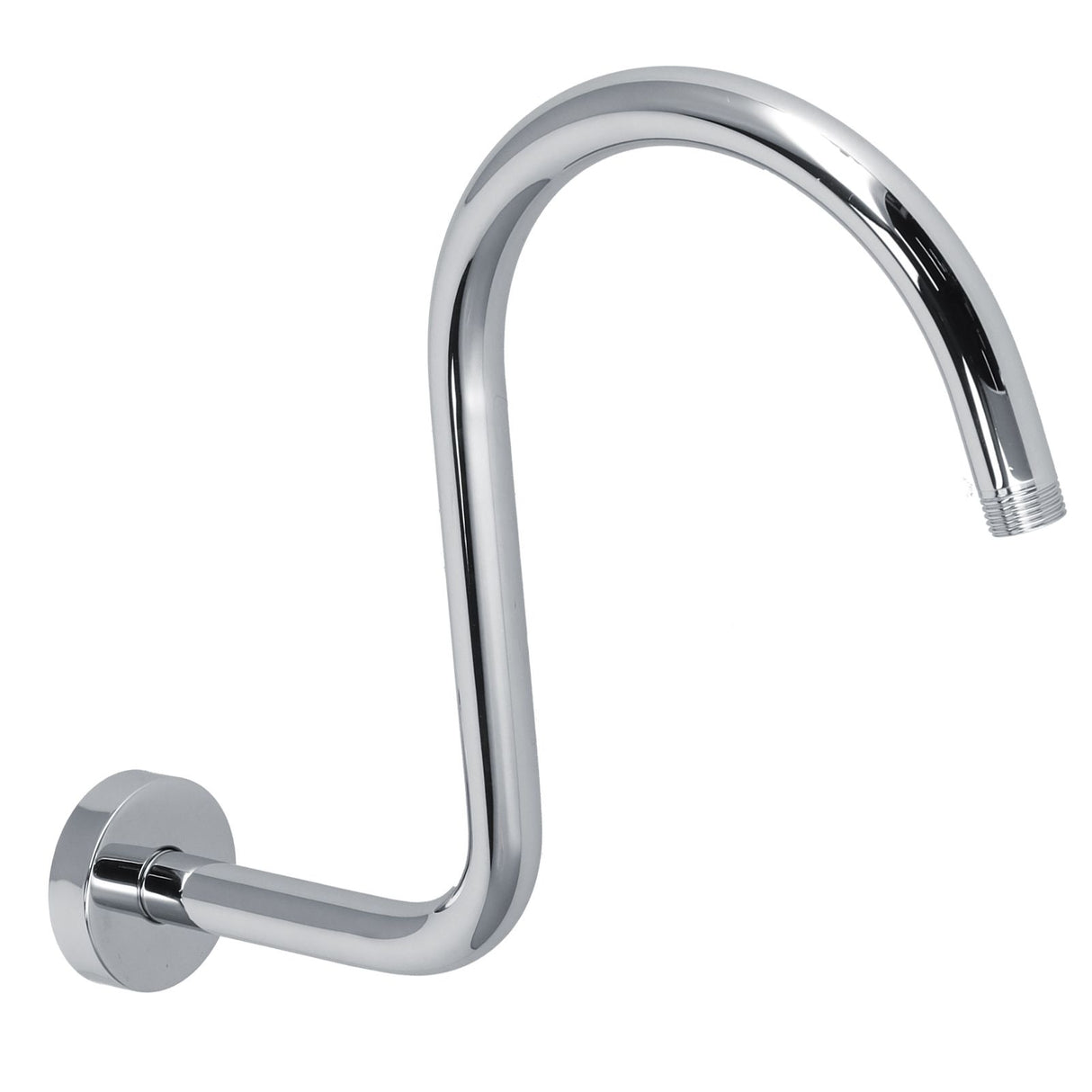 Shower Arm S Shape Gooseneck Stainless Steel Shower Head Extension Arm Bathroom NPT Shower Head Arm for Home233 Electroplate
